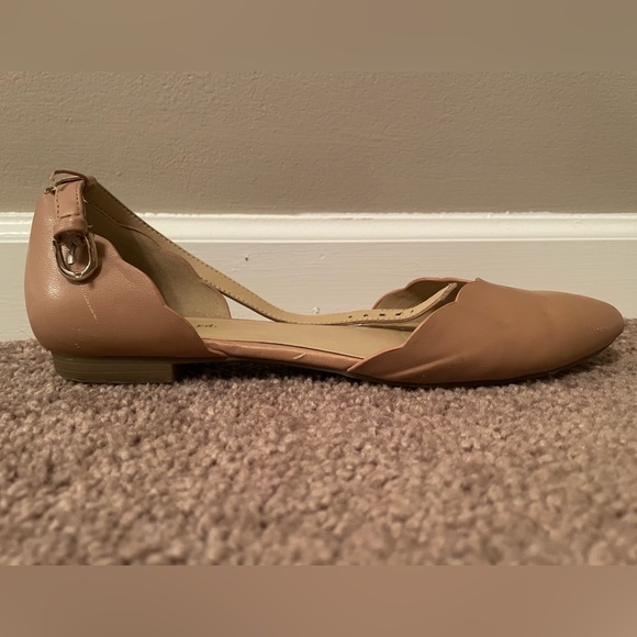 Light pink ankle strap flats 7 1/2 - Picture 2 of 5